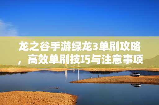 龙之谷手游绿龙3单刷攻略，高效单刷技巧与注意事项全解析