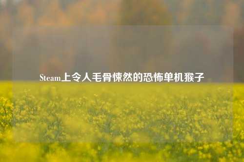 Steam上令人毛骨悚然的恐怖单机猴子