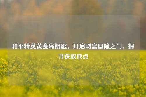 和平精英黄金岛钥匙,开启财富冒险之门,探寻获取地点