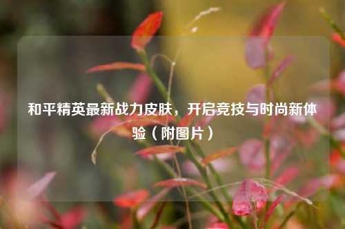 和平精英最新战力皮肤,开启竞技与时尚新体验(附图片)