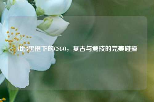 4比3黑框下的CSGO，复古与竞技的完美碰撞