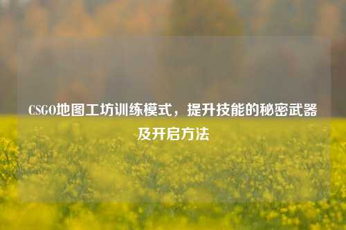 CSGO地图工坊训练模式,提升技能的秘密武器及开启方法