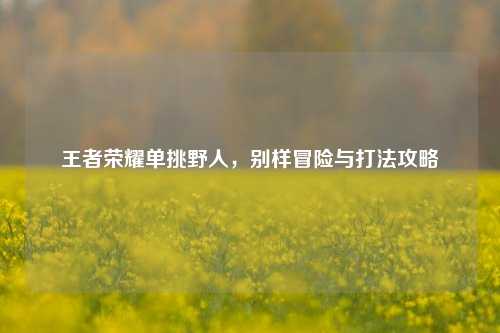 王者荣耀单挑野人,别样冒险与打法攻略