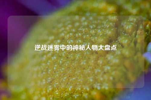 逆战迷雾中的神秘人物大盘点