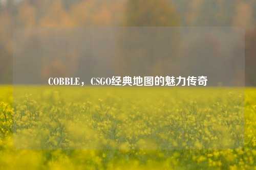 COBBLE，CSGO经典地图的魅力传奇