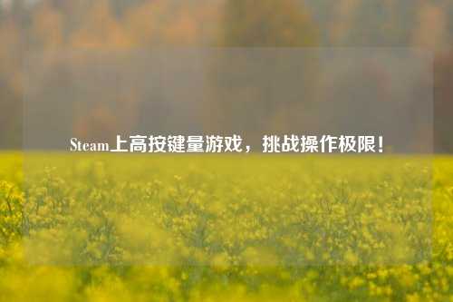 Steam上高按键量游戏,挑战操作极限!
