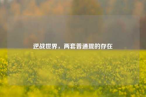 逆战世界,两套普通琨的存在