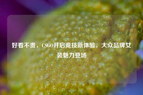 好看不贵,CSGO开启竞技新体验,大众品牌女装魅力登场