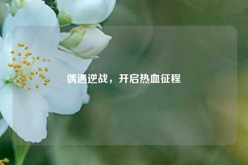 偶遇逆战,开启热血征程