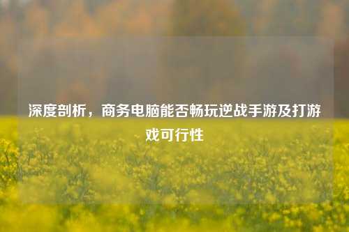 深度剖析,商务电脑能否畅玩逆战手游及打游戏可行性
