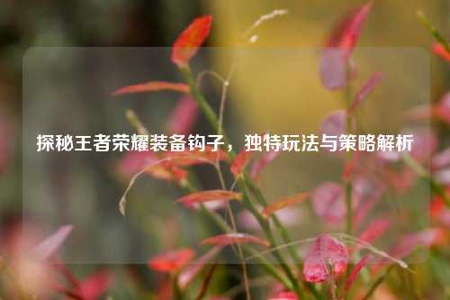 探秘王者荣耀装备钩子,独特玩法与策略解析