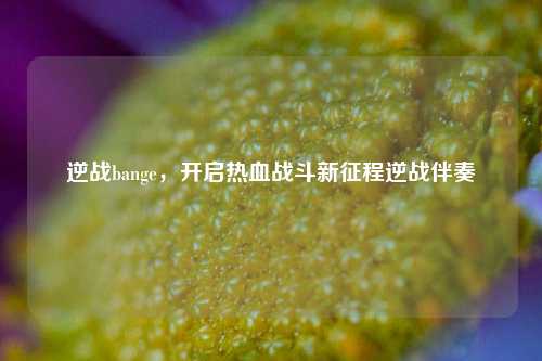 逆战bange，开启热血战斗新征程逆战伴奏